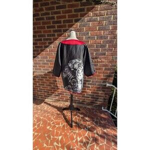 VTG* Very Vollbracht Reversible Animal Print Kimono Jacket-Leopard/ Zebra- OS